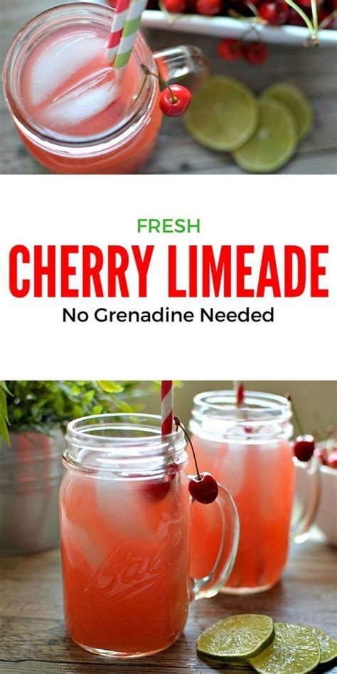 Fresh Cherry Limeade Tastefully Frugal Recipe Cherry Limeade