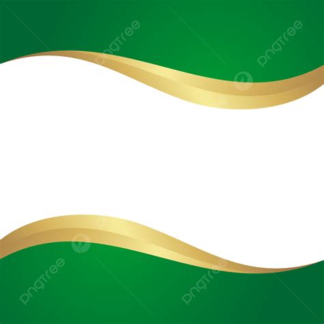 Green Gold Abstract Waves Template Background Design 1 Vector Green