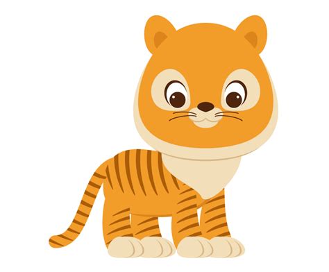 Pictures cute cartoon tiger face cute cartoon tiger. How to Create a Cute Cartoon Tiger Illustration in Adobe ...