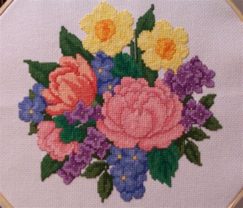 Floral alphabet 15 looks just as it sounds. Eglantine Stitchery: Stitching Review: Floral Bouquet ...