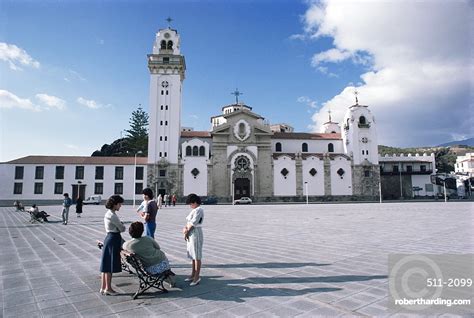 Plaza And Basilica Of Candelaria Stock Photo