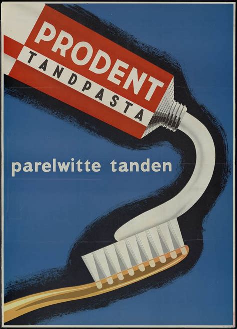An Old Poster Advertising Toothpaste With The Word Prodentt