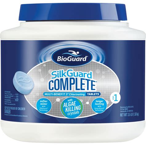 Bioguard Chlorine Tablets Silkguard Complete 3 Tablets For Swimming