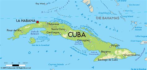 Cuba Is A Big Island Which Is Located Between The Caribbean Sea And The