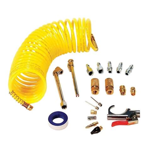 Primefit Air Accessory Kit With 25 Ft Recoil Air Hose 20 Piece