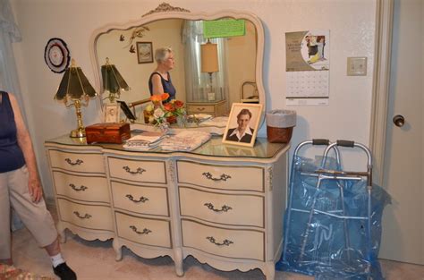 Vintage french provincial 2 dresser set with mirror. I Have A 1960's White French Provincial Bedroom Set With ...