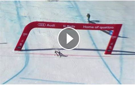 Ski Alpin Mondiaux De St Moritz Vidéo Lincroyable Finish Daerni