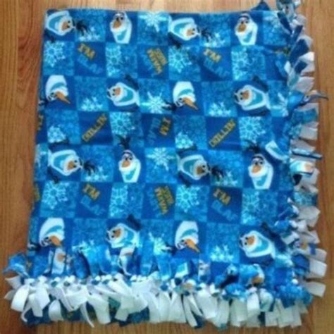 Bedding Disneys Frozen Olaf Snowman Flannel Tie Blanket Poshmark