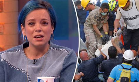 Lily Allen Confirms Shes Safe After Narrowly Avoiding Italy Earthquake
