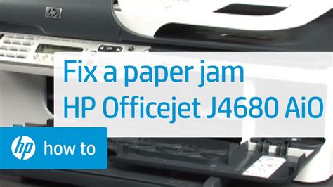Im test benötigt das hp officejet 2620 wenig energie. Fixing a Paper Jam - HP Officejet J4680 All-in-One Printer - YouTube