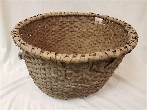 Huge Old Cotton Picking Basket For Auction Split Hickory Cotton