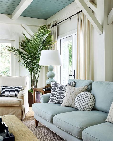 21 Coastal Sofas For Your Beach Home Blue Sofas Living Room Beach