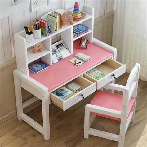 Study Desk For Children Desk Solid Wood Desk Chair Set Of Household