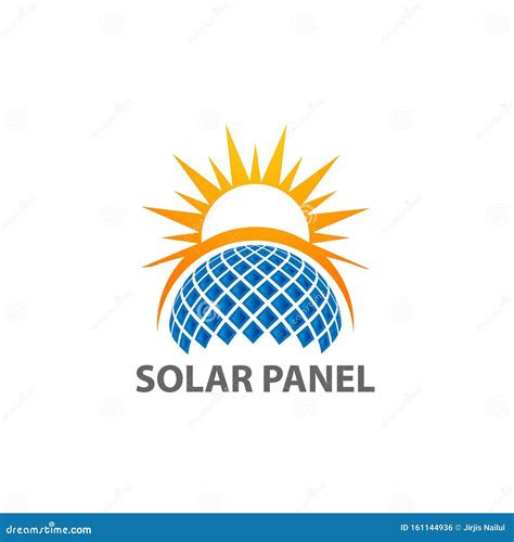 Solar Home Logo Template Solar Panel And Sun Vector Design Renewable