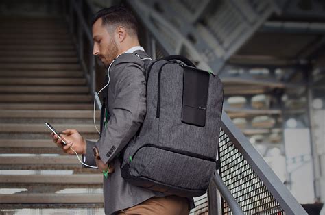 Power Up With A Smart Backpack By Ampl Gessato