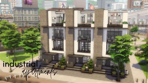 Industrial Apartments The Sims 4 Stop Motion No Cc Youtube