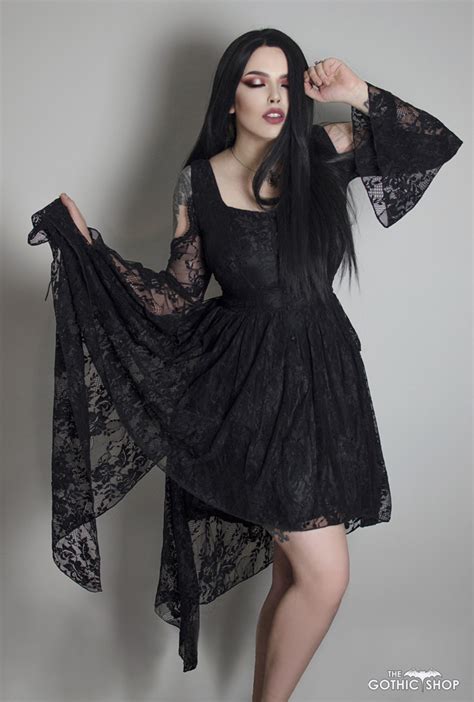 I'm not exactly considered emo/lolita/gothic, but i'm really. Ghost Black Lace Gothic Fishtail Dress by Dark in Love