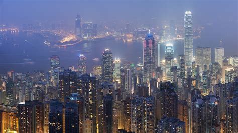 Wallpaper 1920x1080 Px Building City Cityscape Hong Kong Lights