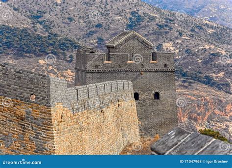 Big Watchtower Of The China Great Wall Stock Photo Image Of Ancestral