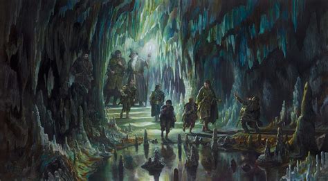 The Fellowship Of The Ring In Moria Donato Giancola Middle Earth Art