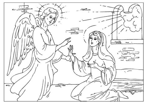 Coloring Page Angel Gabriel Printable Coloring Page Coloring Nation