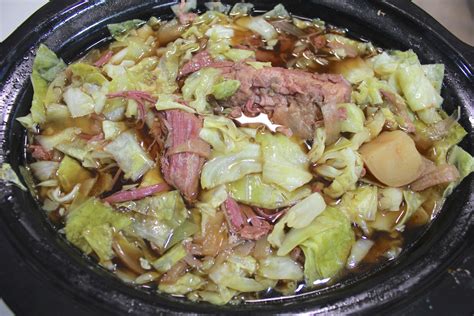 The cabbage is fried in butter and the canned corned beef takes on the flavors of the cabbage. Slow Cooker Corned Beef and Cabbage Recipe - Mr. B Cooks