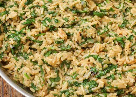 Spinach Rice Vegetable Recipes