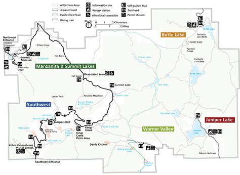 Lassen Peak Volcano Map