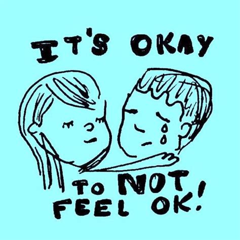 Its Okay To Not Feel Ok Square Sticker 3x3 Inches Mental Etsy