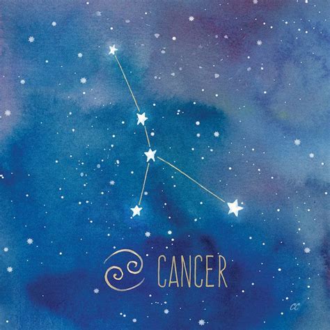 Star Sign Cancer Art Print By Cynthia Coulter Icanvas In 2021