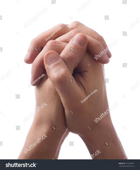 Hands Clasped Together Prayer Stock Photo 125593877 Shutterstock