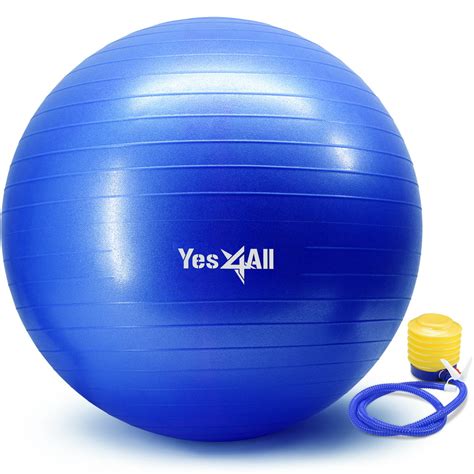 Yes4all Yoga Exercise With Pump Anti Burst And Extra Thick Stability