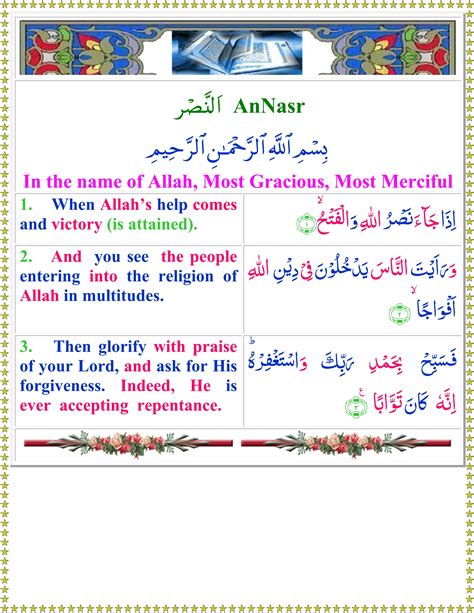 Surah An Nasrenglish Quran O Sunnat
