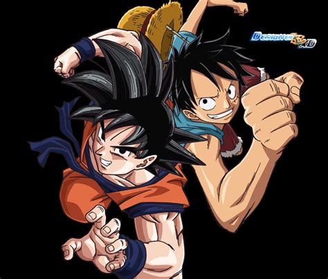 Honestly, i like adam's answer because that would definitely happen. Goku and Luffy - Anime Debate Fan Art (35961829) - Fanpop