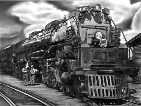 Big Boy Locomotive Drawing