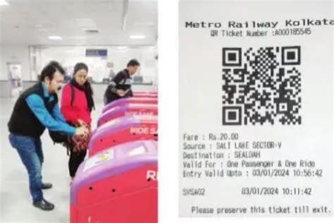 metro starts paper based qr code ticketing at sec v station