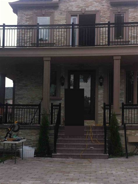 We use this for the ability to adjust the height. Aluminum Outdoor Stair Railings, Railing System, Ideas & DIY