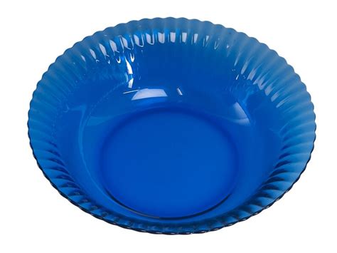 Vintage Cobalt Blue Colorex Bowl Made In Brazil Fluted Glass Etsy