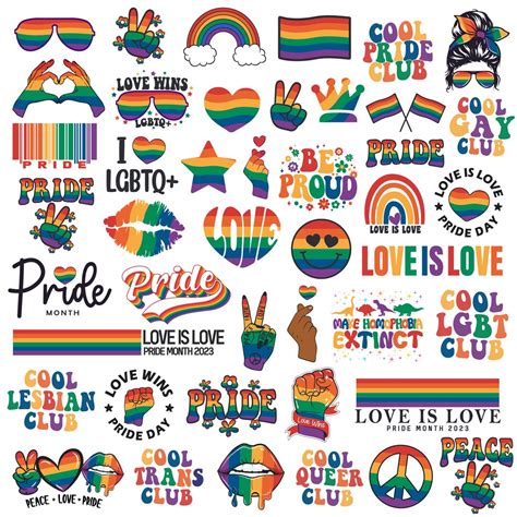 Pride Svg Pack Gay Pride Svgs Rainbow Pride Svg Lgbtq Etsy