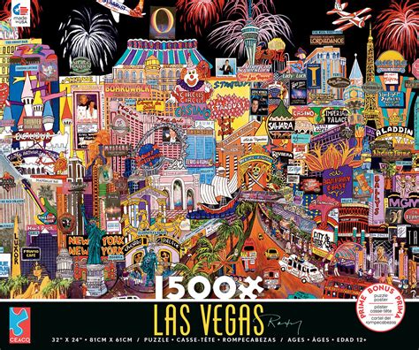 Las Vegas 1500 Pieces Ceaco Puzzle Warehouse