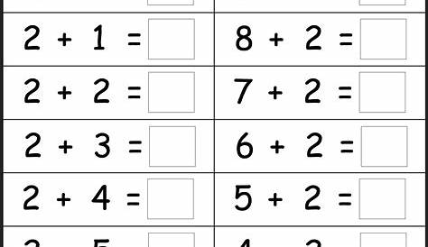 First Grade Math Facts Printable Worksheets - Lexia's Blog