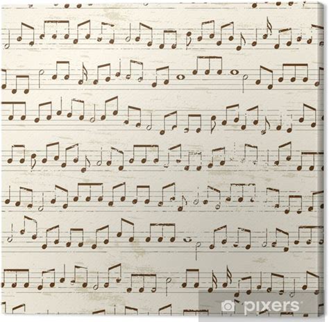 Cuadro En Lienzo La Repetición De Las Notas Musicales • Pixers