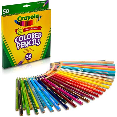 Crayola Presharpened Colored Pencils 33 Mm Lead Diameter Assorted