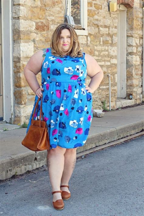 Bright And Blue Plus Size Dress