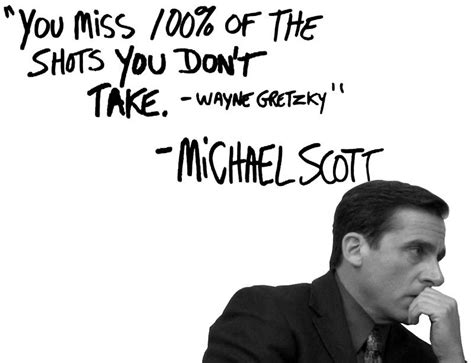 Gretzky's size and strength were considered below average for the nhl, so he wasn't given too much credit. Michael Scott's Inspirational Quote (White) | Sticker in 2020 | Quotes white, Michael scott ...