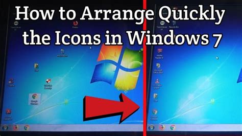 How To Arrange Quickly The Icons In Windows 7