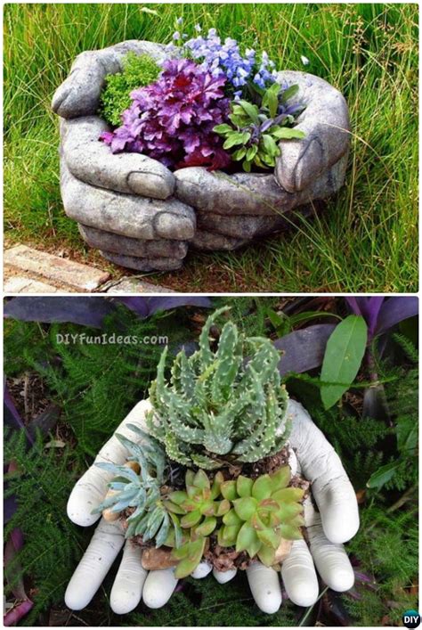 How To Make Cement Garden Planters Remodelaholic Diy Cement