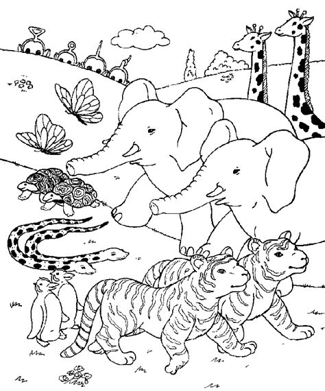 African Safari Coloring Pages