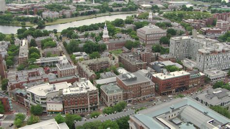 Hd Stock Footage Aerial Video Of Harvard University Campus Buildings