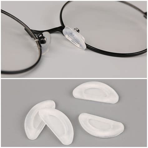New 5 Pair Mini Glasses Nose Pads Adhesive Silicone Nose Pads Non Slip White Thin Nosepads For